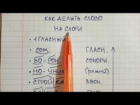 Видео: Как правильно делить слово на слоги - объясняю на понятных примерах