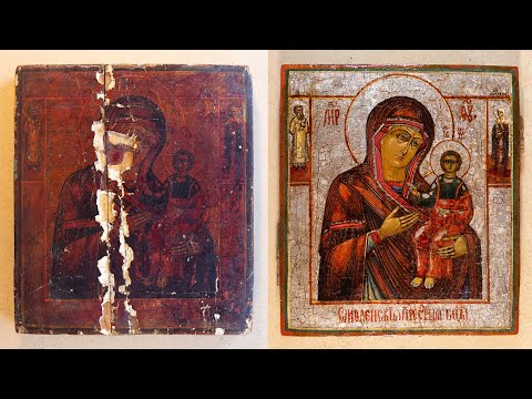 Видео: Реставрация Смоленской иконы Богородицы