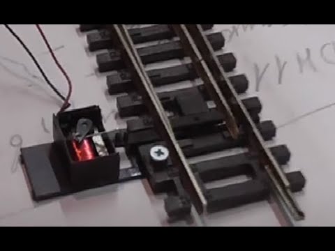 Видео: 1/87 ( H0 ) электропривод для стрелки за 100 рублей