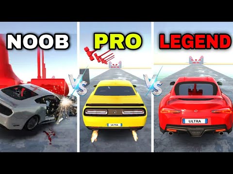 Видео: Нуб против Профи против Легенды в симуляторе автокатастроф Drive X