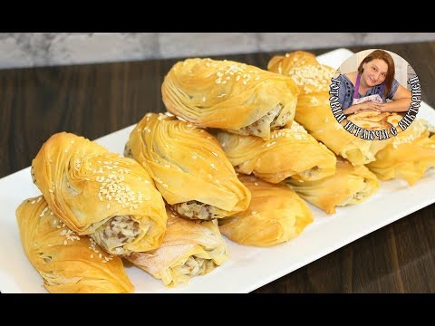 Видео: Хрустящие Мясные Пирожки с Тестом Фило.