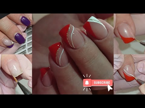 Видео: Укріплення гелем. Фантазійний френч. Ukrainian manicure.