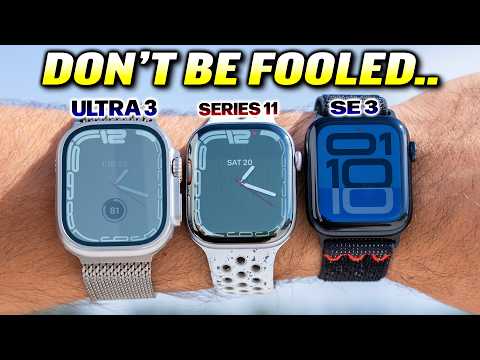 Видео: Apple Watch Ultra 3 против Series 11 против SE 3 — все НЕ ПРАВЫ!