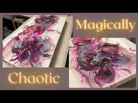 Видео: #251 Волшебный хаос Цветы с плавающей передачей |  Акриловая заливка |  Аннотация |  Жидкая живопись