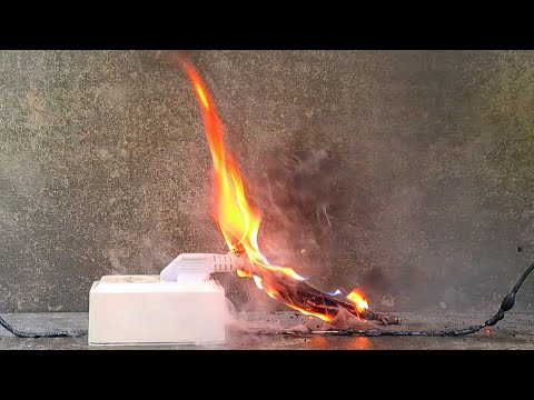 Видео: Кумуляция тепла, повреждение и воспламенение изоляции проводников