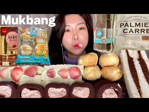 Видео: MUKBANG) Корейская еда из мини-маркета🍰 Десерт ASMRㅣCVS eating show