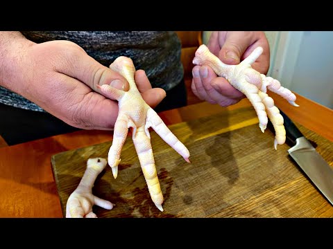 Видео: Все в ШОКЕ от этого блюда! Куриные лапки по-китайски / Коллагеновый деликатес