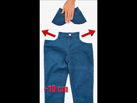 Видео: Лучший швейный лайфхак и совет, как увеличить талию джинсов, чтобы они сидели на вас идеально