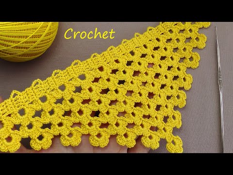 Видео: Цветочное КРУЖЕВО вязание крючком КАЙМА НА МЕТРАЖ  Crochet Lace Floral Ribbon Tape Tutorial