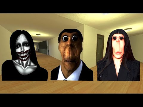 Видео: Кучисаке Онна, Обунга и Розалия Бизкочито Nextbot Garry's Mod!