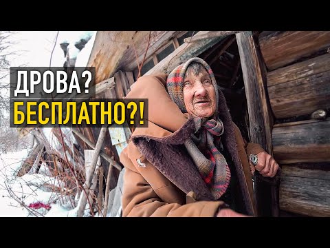 Видео: РАЗВЕЗЛИ ДРОВА БАБУШКАМ И ДЕДУШКАМ. Русская деревня.