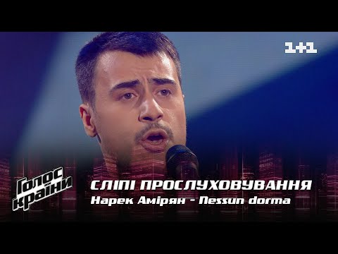 Видео: Нарек Амирян — "Nessun dorma" — выбор вслепую — Голос страны 12