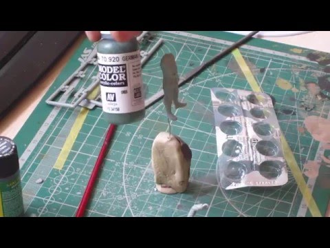 Видео: Окраска фигуры немецкого солдата.  Часть 1.