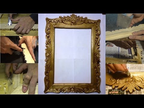 Видео: Резная рама для зеркала. Часть 5. Финишная отделка