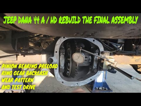 Видео: JEEP DANA 44 A / HD ЗАДНЯЯ ЧАСТЬ ВОССТАНОВЛЕНИЯ, ЧАСТЬ 4, СБОРКА