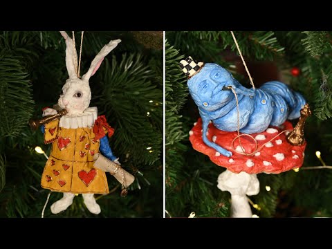 Видео: Синяя Гусеница из ваты на елку! /Алиса в стране чудес - часть 2
