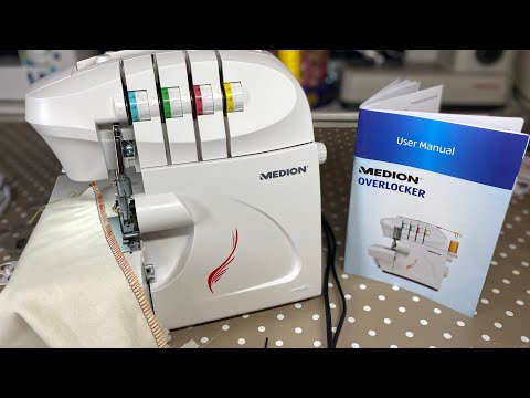 Видео: Как заправить нитку в оверлок / Aldi Medion #sewwithabi #overlocker