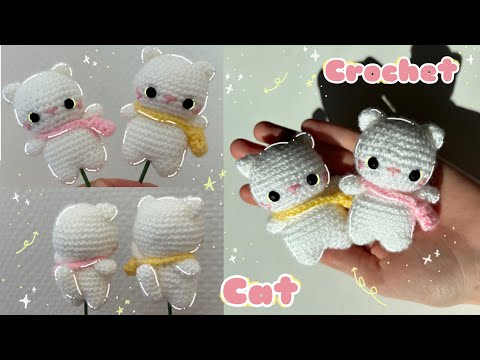 Видео: 𝙲𝚛𝚘𝚌𝚑𝚎𝚝 𝚌𝚊𝚝 🐈// Кот крючком 🐈