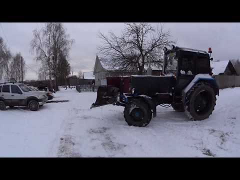 Видео: Чистка снега мтз 82 переделка отвала