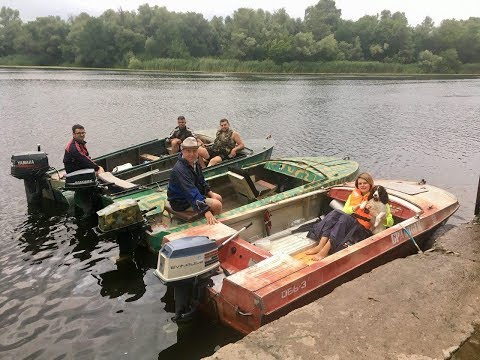 Видео: Водномоторный фильм Сплав По Низовью Днепра. Красоты, плавни, гроза, сильный ветер.