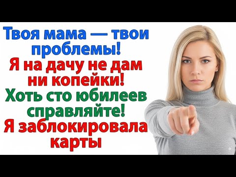 Видео: МУЖ РЕШИЛ КУПИТЬ ДАЧУ ДЛЯ СВЕКРОВИ! ТЕПЕРЬ Я ЖИВУ В КВАРТИРЕ, А ОН В КОРИДОРЕ У МАМЫ! НЕВЕСТКА