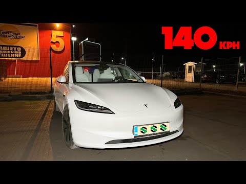 Видео: 2024 Tesla Model 3 Long Range тест на пробега със 140 км/ч по магистралата