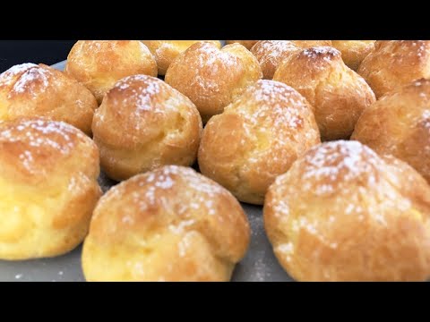 Видео: ПРОФИТРОЛИ с заварным кремом! Тесто за 7 минут и идеальный крем!