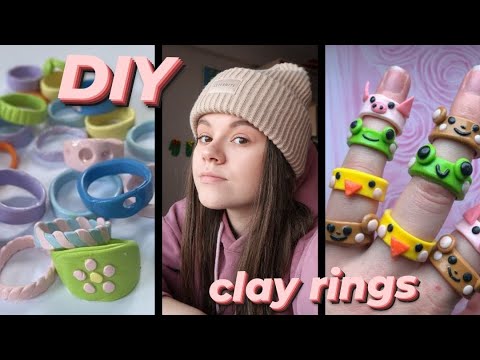 Видео: DIY Chunky Rings | КОЛЬЦА ИЗ ПОЛИМЕРНОЙ ГЛИНЫ