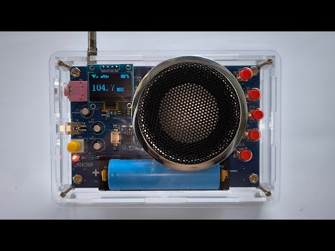 Видео: DIY Kit радіо конструктор HXFB HU-077 RDA5807 Fm 88-108 MHz з дисплеєм в акриловому корпусі