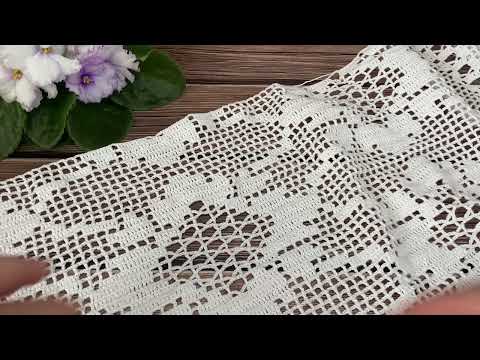 Видео: Вʼязальний епізод: продовжую вʼязати скатертину 🥰
