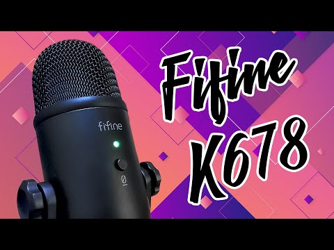 Видео: Fifine K678 - Обзор, тест, сравнение с Fifine K670