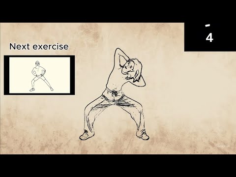 Видео: Динамические упражнения тайцзи | Непрерывные движения для потоотделения и сжигания жира