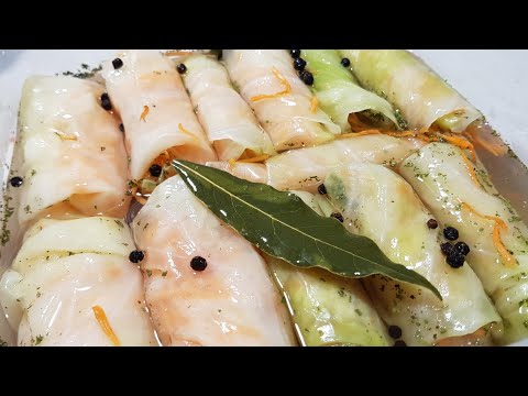 Видео: ВКУСНЯТИНА из ПРОСТОЙ КАПУСТЫ 🔥 Можно готовить КРУГЛЫЙ ГОД 💥 Маринованные КАПУСТНЫЕ РУЛЕТИКИ
