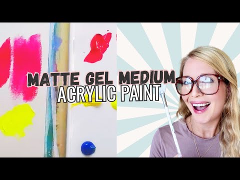 Видео: 🎨✨ Как использовать матовый гелевый медиум вместо воды | Совершенствуйте акриловую живопись как п...