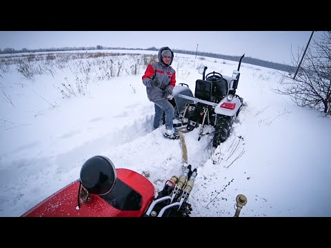 Видео: ПОКАТУШКИ НА ТРАКТОРАХ. ЭВАКУАЦИЯ СКАУТА ИЗ СНЕЖНОГО ПЛЕНА