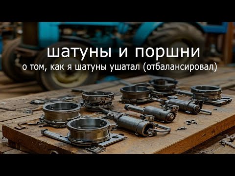 Видео: Как правильно взвешать шатуны и поршни. Двигатель с трактора МТЗ, Д-240.