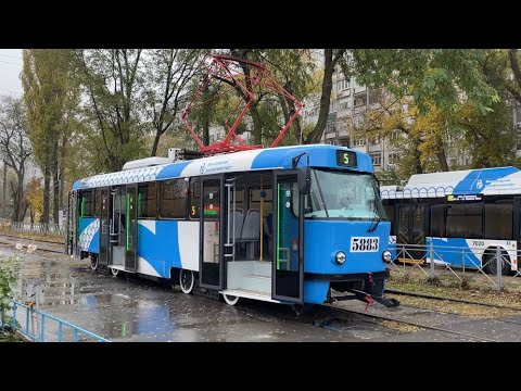 Видео: МТТА-2/Tatra T3Н (КВР ВЭТа) №5883, маршрут 5. Улица Радомская - Улица Рокоссовского. Волгоград