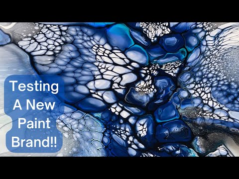 Видео: 418. Новая для меня краска! Три ШИКАРНЫЕ картины! / флюид арт / техника цветения