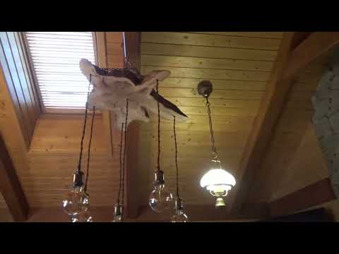 Видео: Изготовление деревянной люстры из спила ( трюфеля ) вяза  в стиле лофт. 1 часть