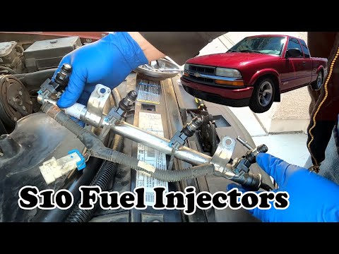 Видео: Замена топливных форсунок на S10 2003 года. Устранение проблемы с трудным запуском.