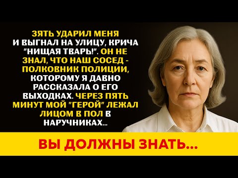 Видео: Зять ударил меня и выгнал из дома... Через 5 минут он лежал в наручниках лицом в пол...