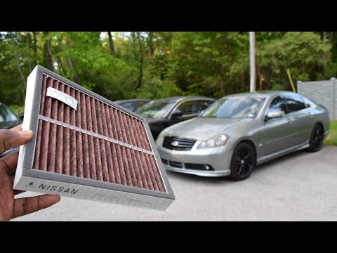 Видео: [Очень просто] Замена салонного фильтра. Infiniti M35, M45. 2006-2010