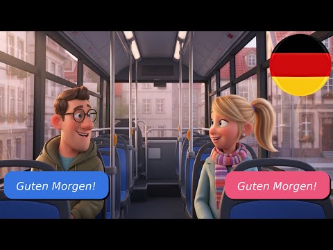 Видео: 5 простых диалогов на немецком языке A1 A2 В автобусе