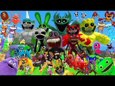 Видео: Спартанец, выбивающий всех из нового сада семьи Банбан, строитель Поппи Сирена Хагги Зоономали в ...