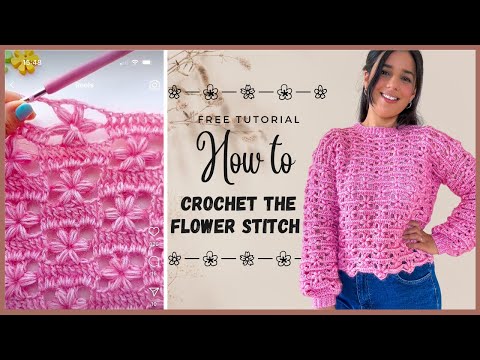 Видео: Научитесь вязать самый красивый узор крючком – пышный узор «Цветочный цветок»