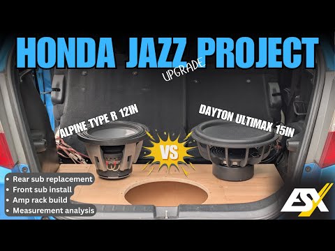 Видео: Проект Honda Jazz — установка заднего и переднего сабвуфера, сборка стойки усилителя, анализ изме...