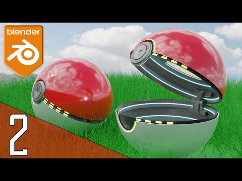 Видео: Покебол в Blender 3d Часть 2 Работа со  сферой