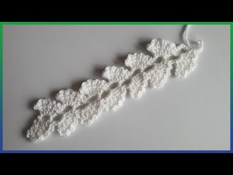 Видео: Ленточное кружево. Вязание крючком / Ribbon Lace Crochet