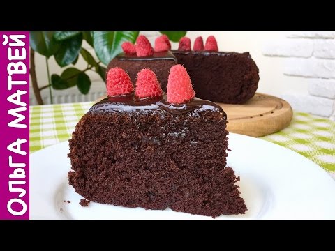 Видео: Очень Простой Шоколадный Торт на Раз, Два, Три | How to Make Easy Chocolate Cake, English Subtitles