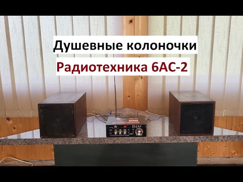 Видео: Душевные колоночки Радиотехника 6АС-2 на усилке LDZS AV-298BT